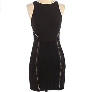 ASTR Black Sleeveless Lace party Mini Dress women's Size Small (334)